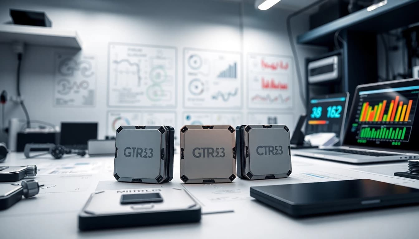 Prozessor Vergleich zwischen leistungsstarken CPUs in einem modernen Labormilieu.