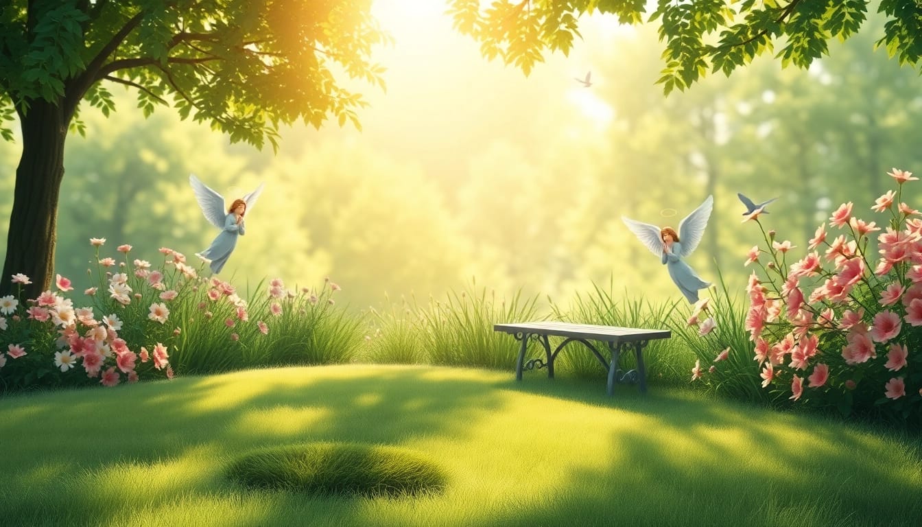 Besonders wichtig: Entspannte Retreat-Atmosphäre mit Engeln in der Natur.