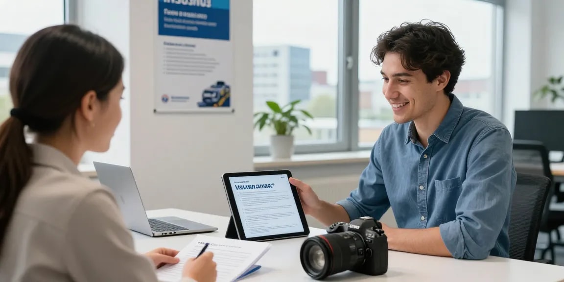 Autoversicherung in Dortmund - Persönliche Beratung mit einem Versicherungsexperten in einer modernen Büroatmosphäre.