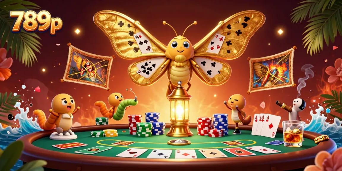 Experience thrilling gaming with 789p's immersive casino scene featuring poker elements.