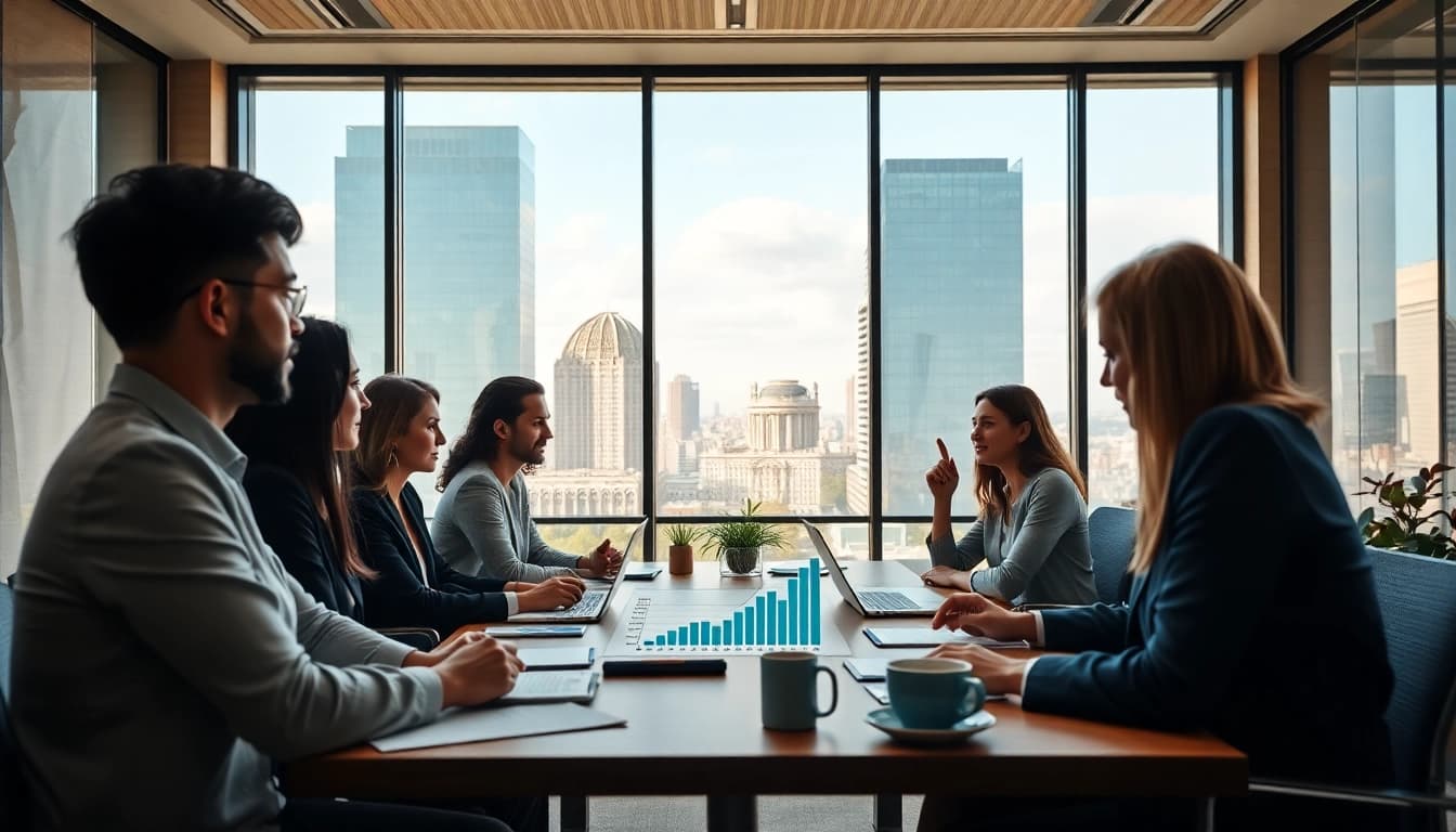 Wirtschaft Regional in einem professionellen Geschäftsumfeld, das wirtschaftliches Wachstum zeigt.