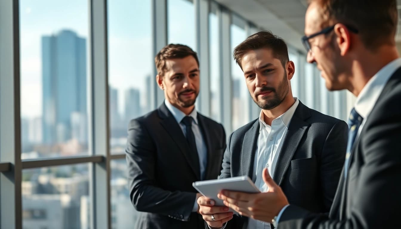 Headhunter Schweiz in einer professionellen Beratungssituation mit einem Klienten.