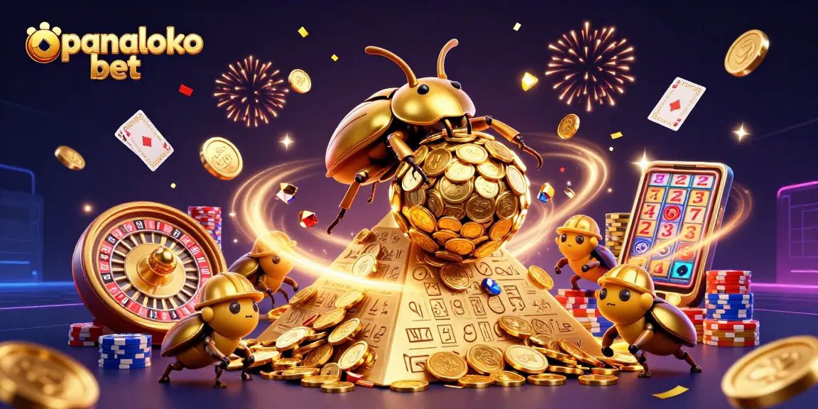 Panaloko bet offers exciting casino action with golden coins, vibrant graphics, and game elements.