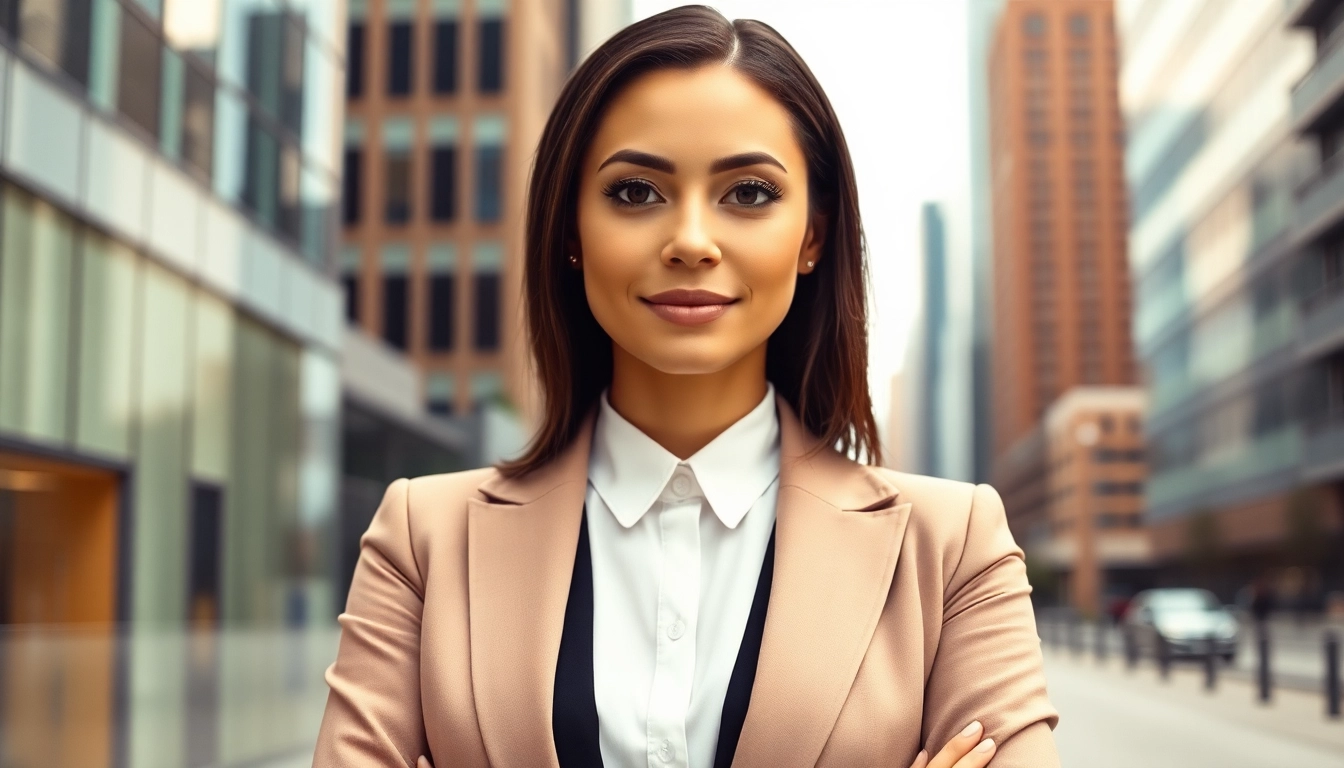 Professionelles Business Portrait München von einer selbstbewussten Person in städtischer Umgebung.