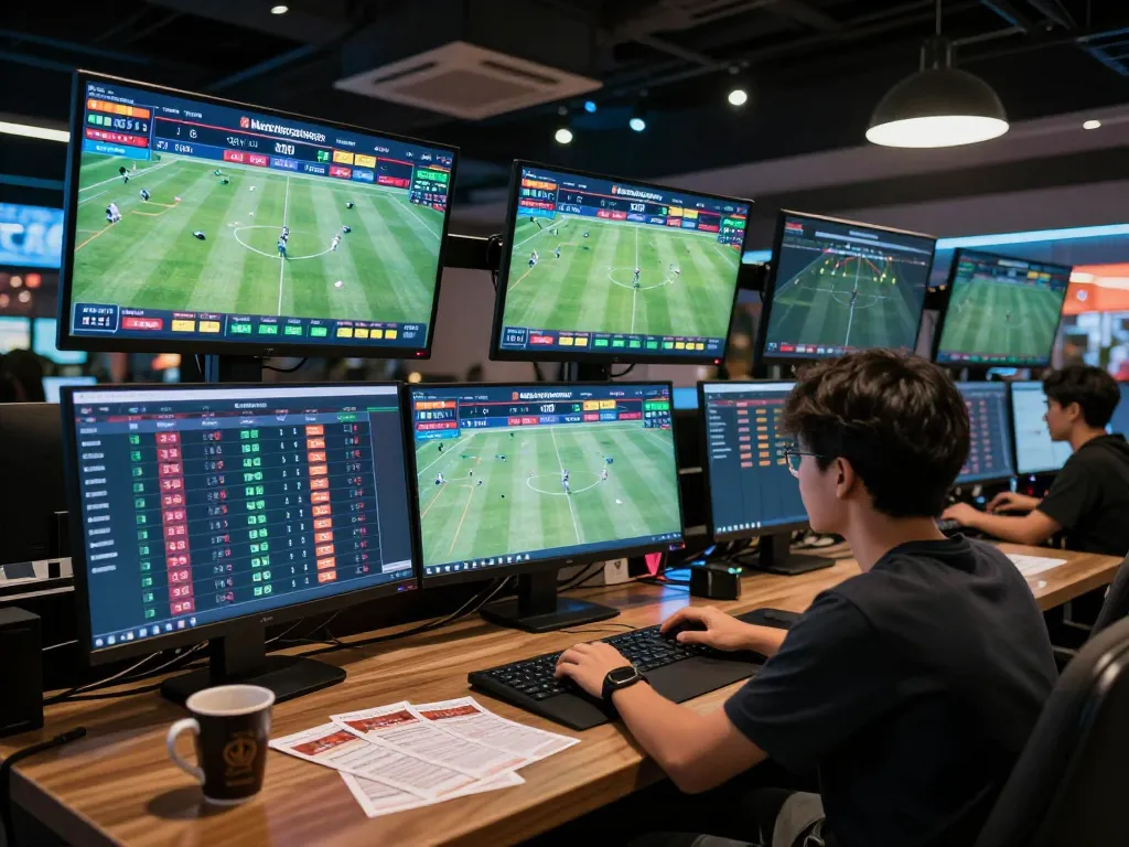 Engaging in online sports betting at GG88 with dynamic match odds on multiple screens
