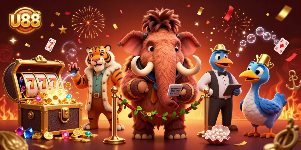 Experience thrilling gameplay at u88 with our vibrant casino scene featuring engaging characters and dynamic elements.