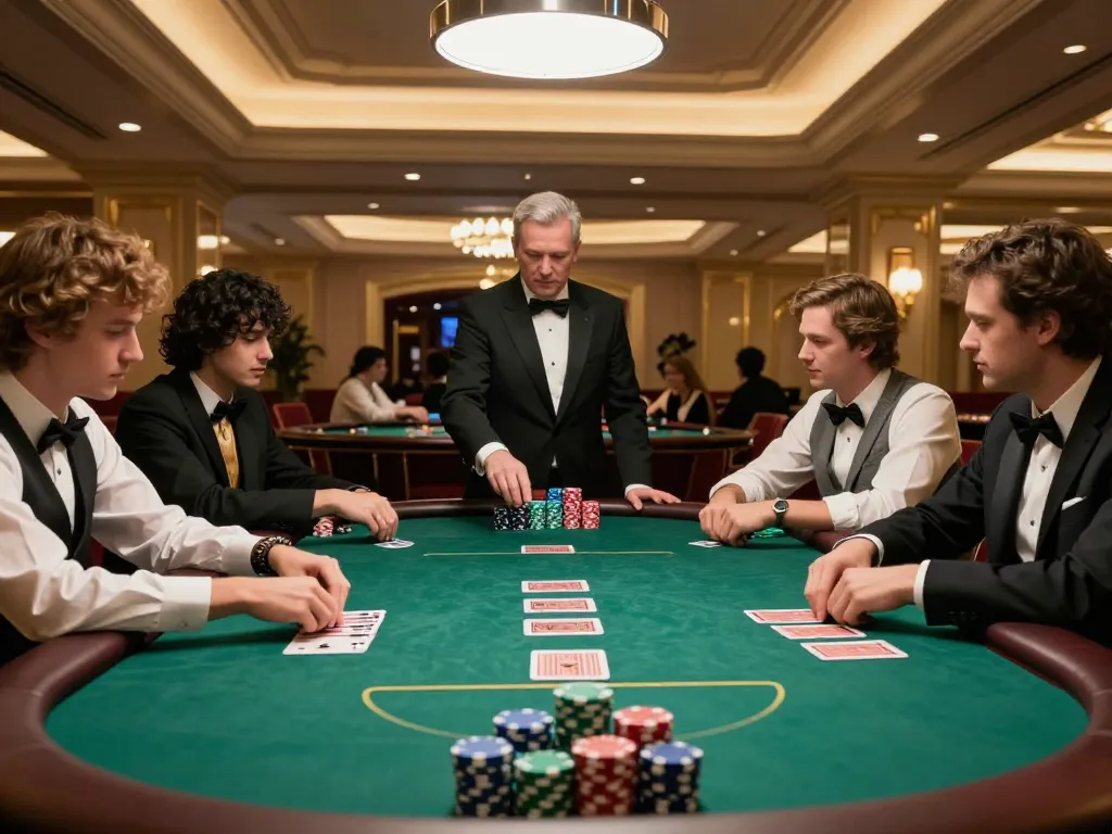 Engaged players in a high-stakes poker game, showcasing sunwin gaming strategies