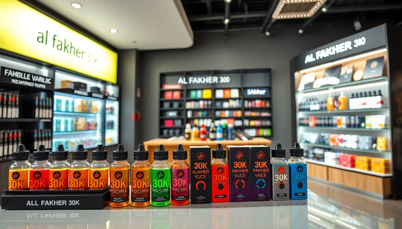 Vape Store mit Al Fakher 30K Produkten in einem eleganten und modernen Ambiente.