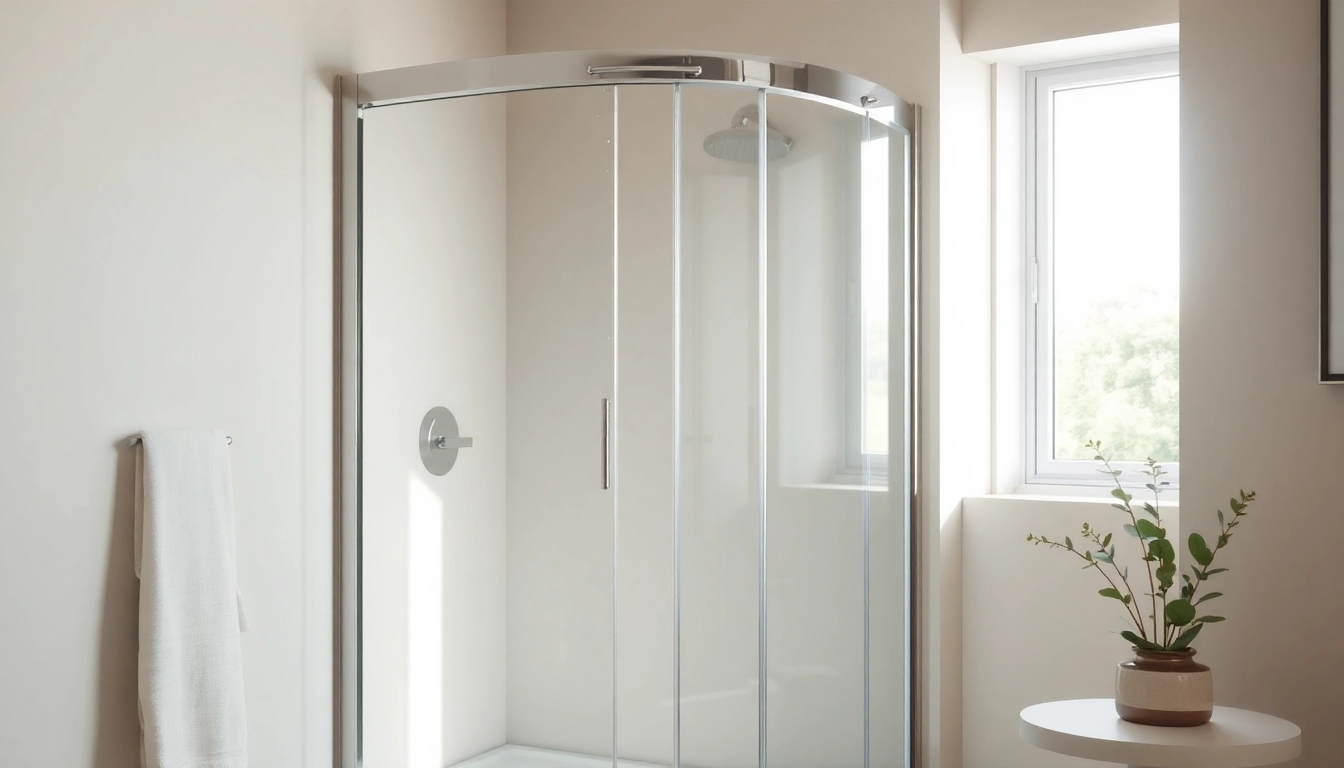 Duschkabine 90x90 komplett in modernem Badezimmer mit eleganten Details und entspannender Atmosphäre.