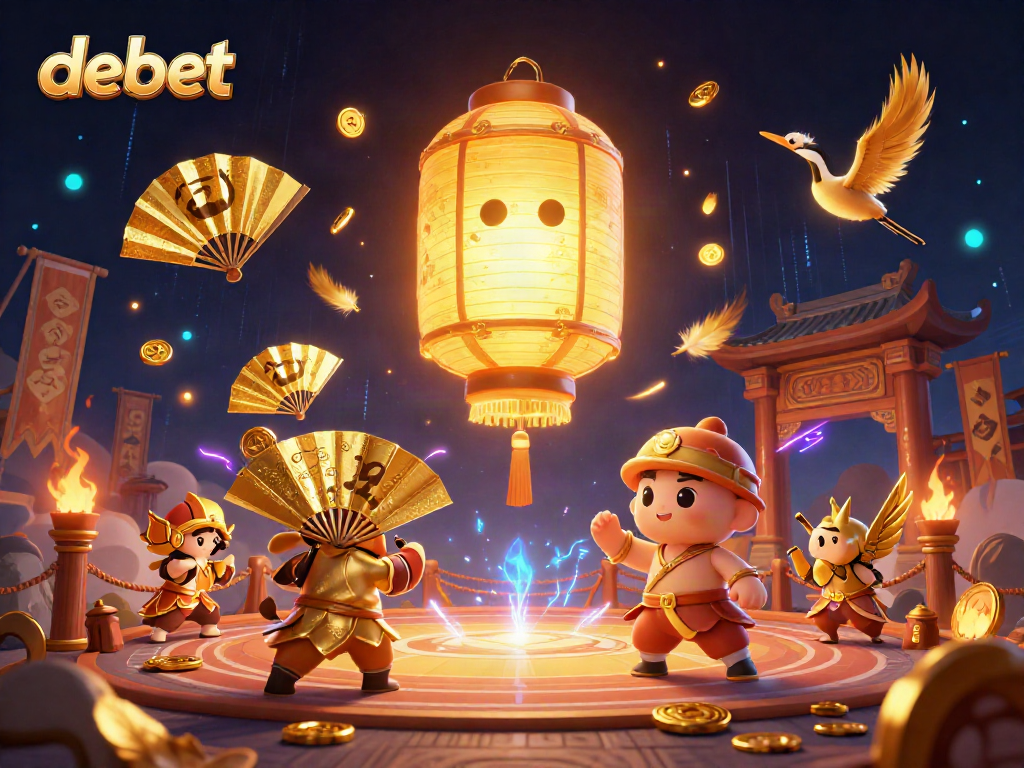 Experience the thrilling world of debet with vibrant visuals in a dynamic 3D casino illustration.