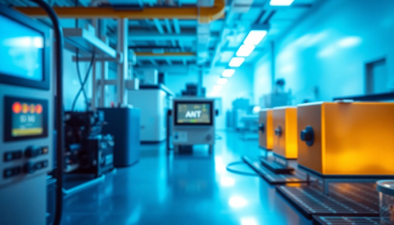 Performing a Funktionsprüfung on high-tech equipment with precision in a modern laboratory.