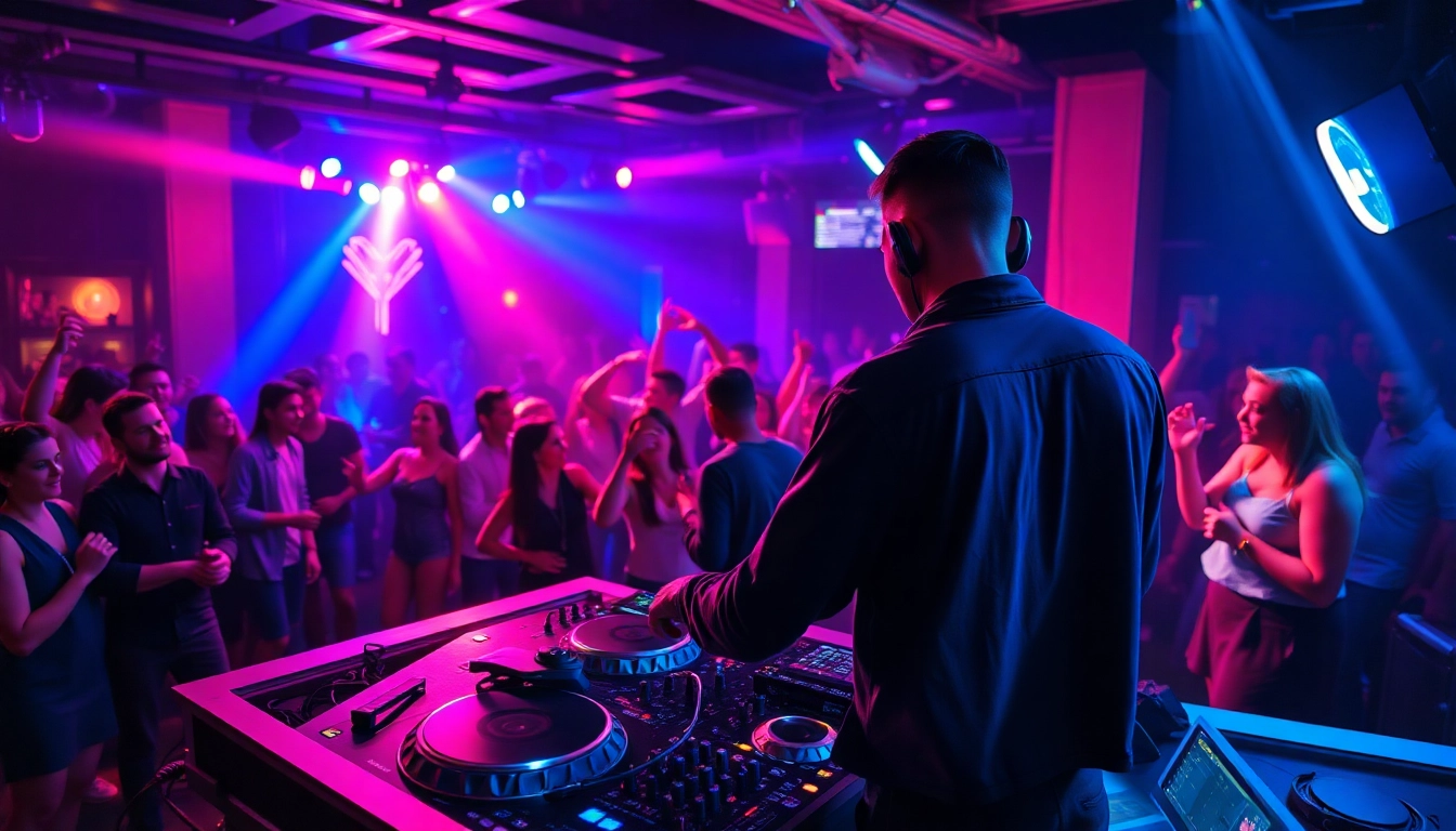 DJ aus München begeistert die Menge mit energiegeladener Musik und fantastischen Lichtern.