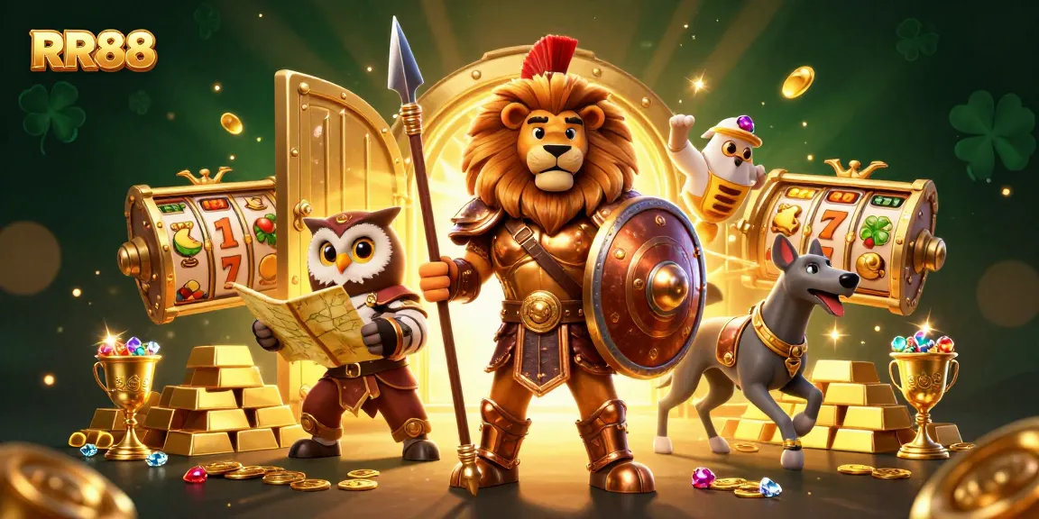 Experience rich winnings at RR88 with captivating symbols and treasures in this vibrant gambling scene.