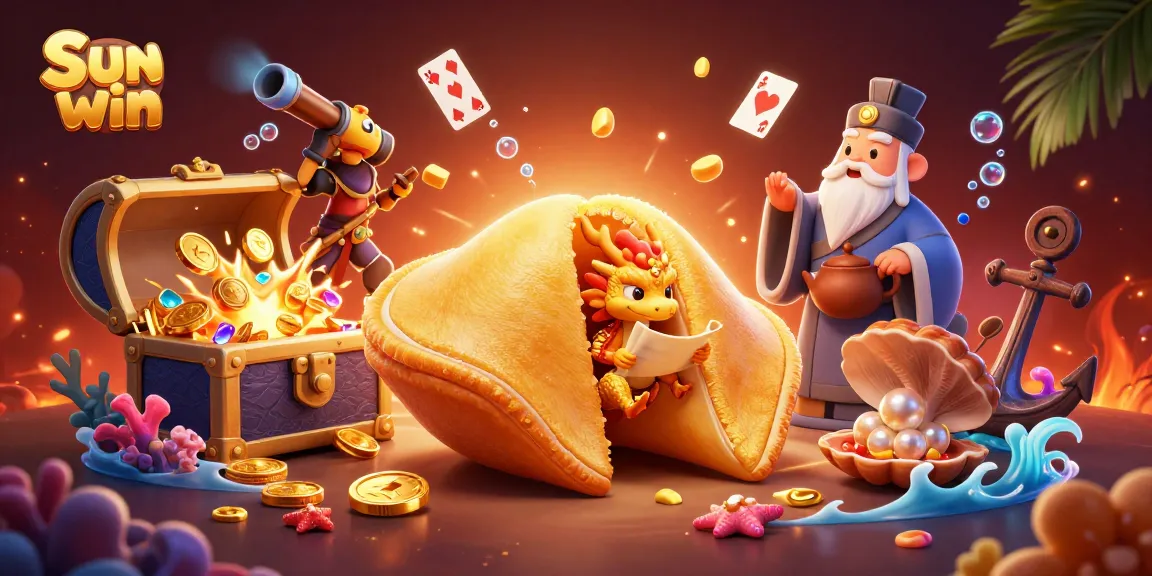 Engage in thrilling gameplay at Sun win with features like 3D dragon, golden coins, and treasure filled scenes.
