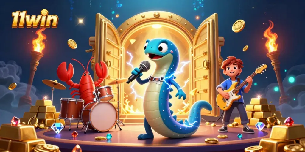 Experience thrilling gameplay at the 11win underwater casino, featuring vibrant characters and treasure.