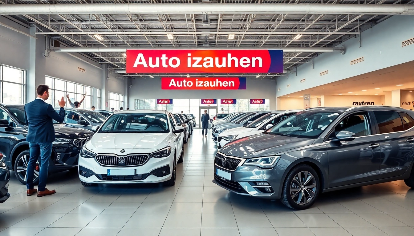 Auto kaufen in einem modernen Autohaus, das eine große Auswahl an Fahrzeugen bietet.