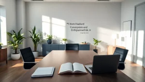 Professionelles Büro für Headhunter Nürnberg mit modernem Design und inspirierenden Elementen.