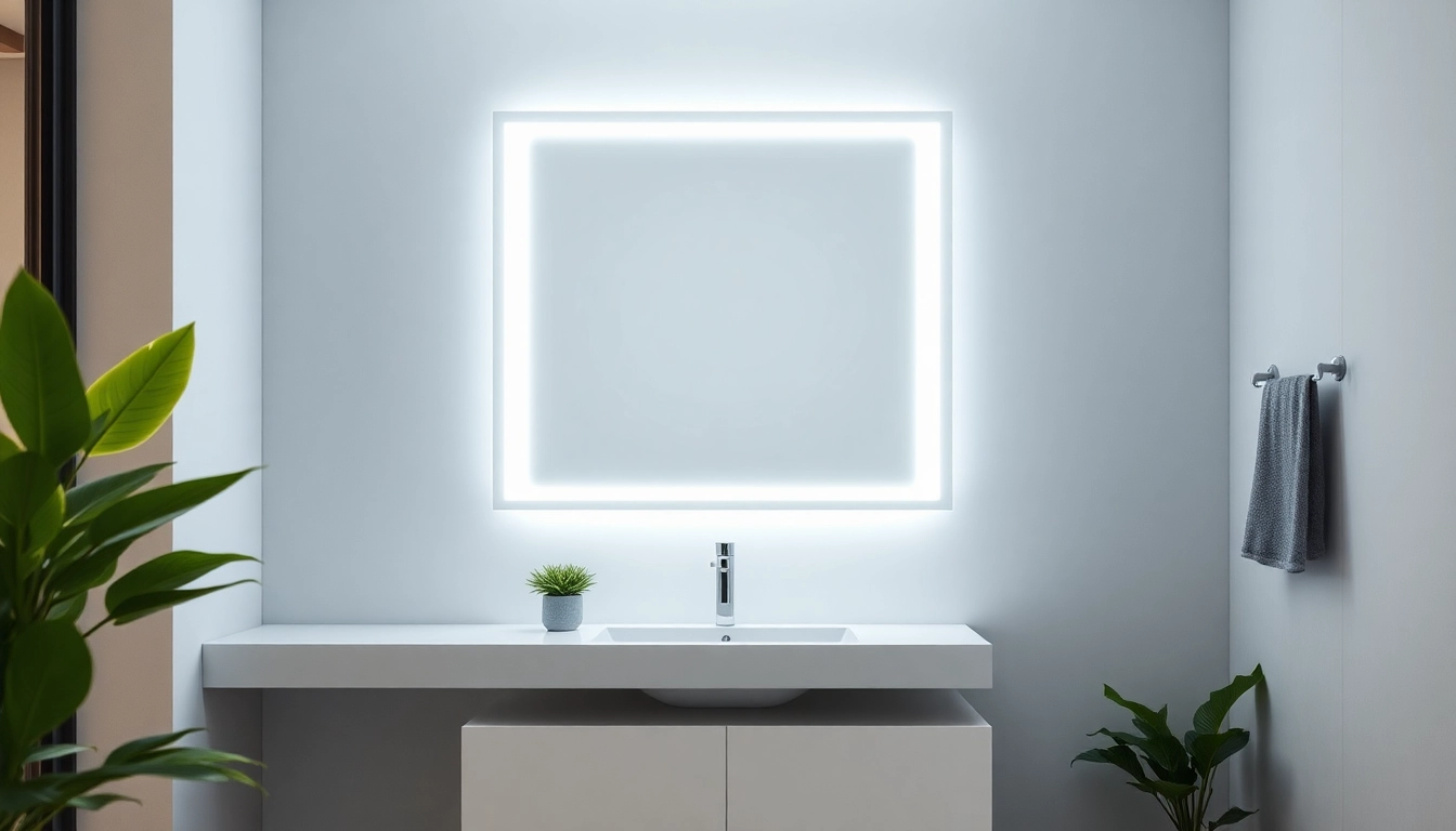 Entdecke den modernen Spiegelschrank LED mit stilvollem Design und sanfter Beleuchtung für dein Badezimmer.