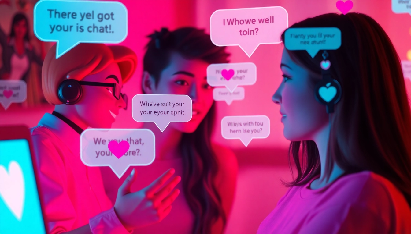 Engaging digital chat interface showcasing playful AI interactions in porn ai chat.