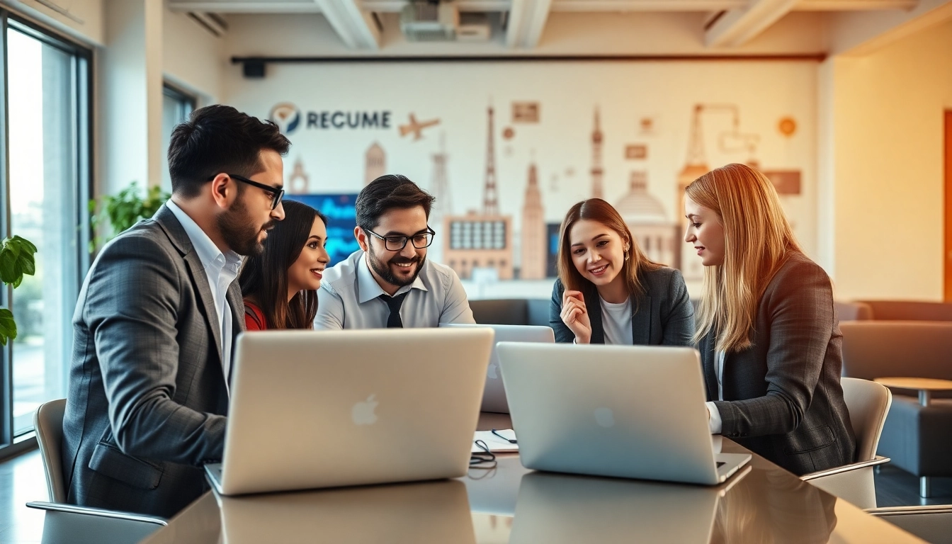 Headhunter IT team discussing strategies for effective recruitment.