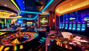 Players enjoying the excitement of games at s8.com casino, featuring roulette and poker.