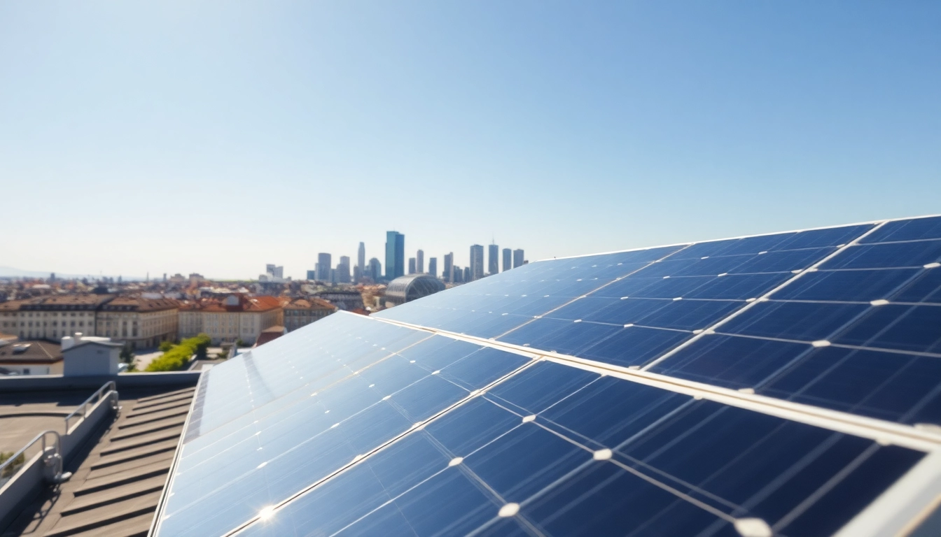 Optimierung von Solar Wien durch moderne Photovoltaikanlagen auf einem Wohnhaus.