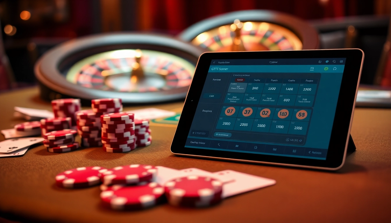 Engage with the Chat GPT Scanner at a luxurious casino poker table, highlighting essential gaming strategies.
