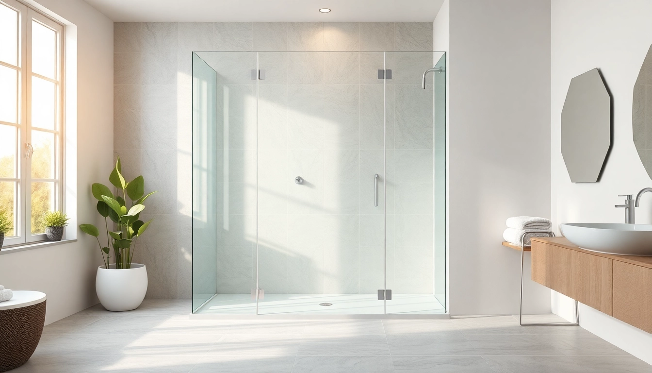 Schöne duschkabine 90x90 komplett in modernem Badezimmer mit elegantem Design und beleuchteten Details.