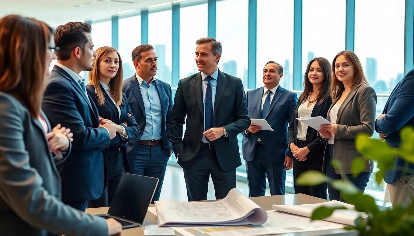 Headhunter Ingenieure in modernem Büro, das Teamarbeit und Professionalität zeigt.