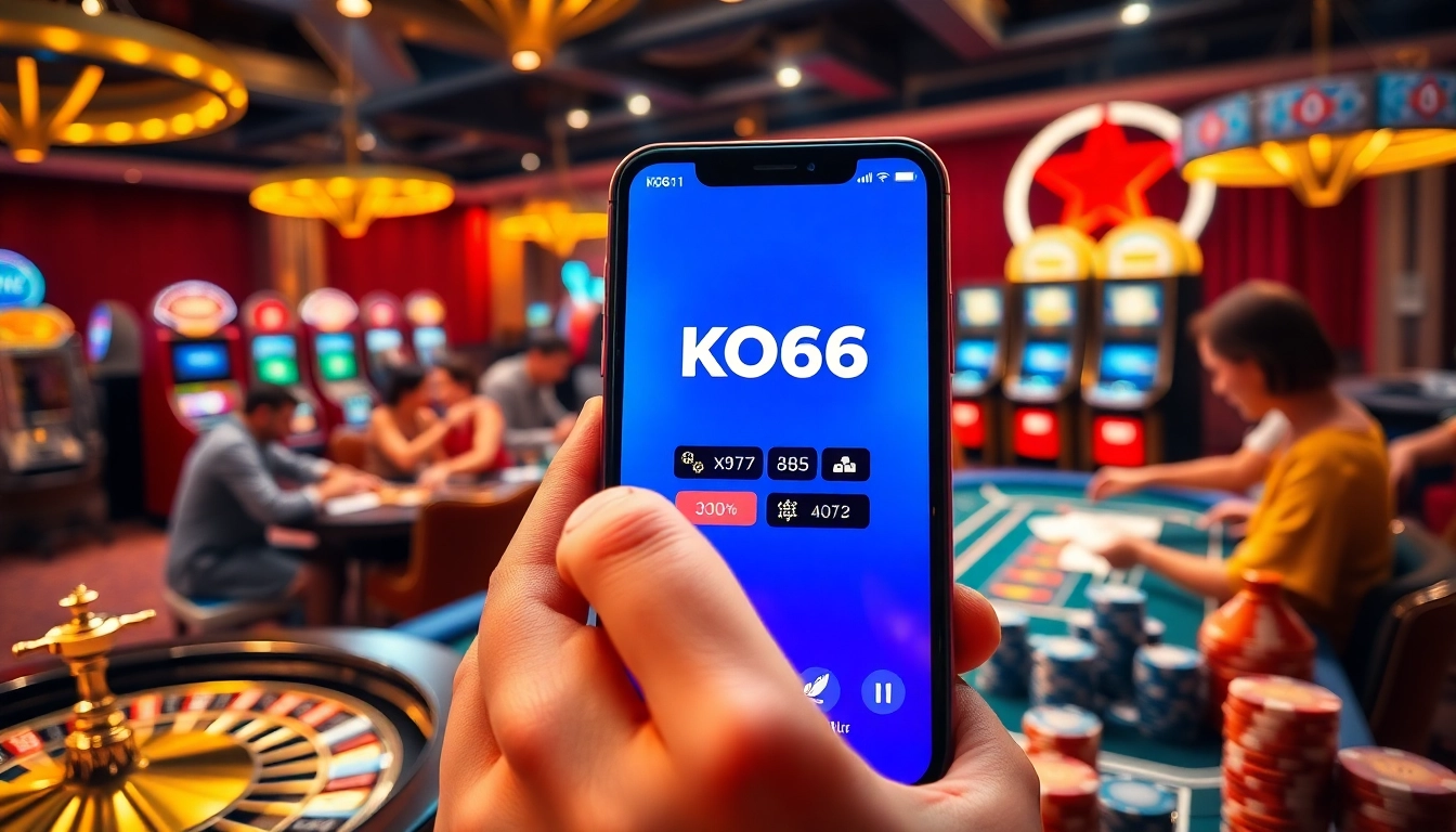 Trải nghiệm sự hồi hộp của KO66 với các trò chơi casino đầy màu sắc và cờ bạc di động thú vị.