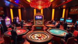 Engaging players at 13win bet in a vibrant casino environment full of excitement.