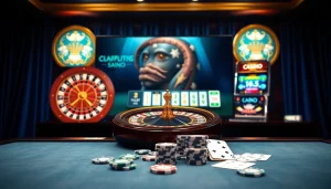 Cazinouri online Germania fără depunere prezentate într-un cadru de cazinou virtual de lux cu ruletă și mașini de slot.