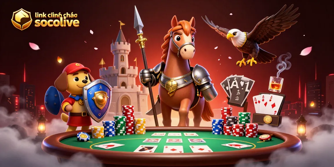 Experience the excitement of link chính thức socolive with dynamic poker action and bold characters.