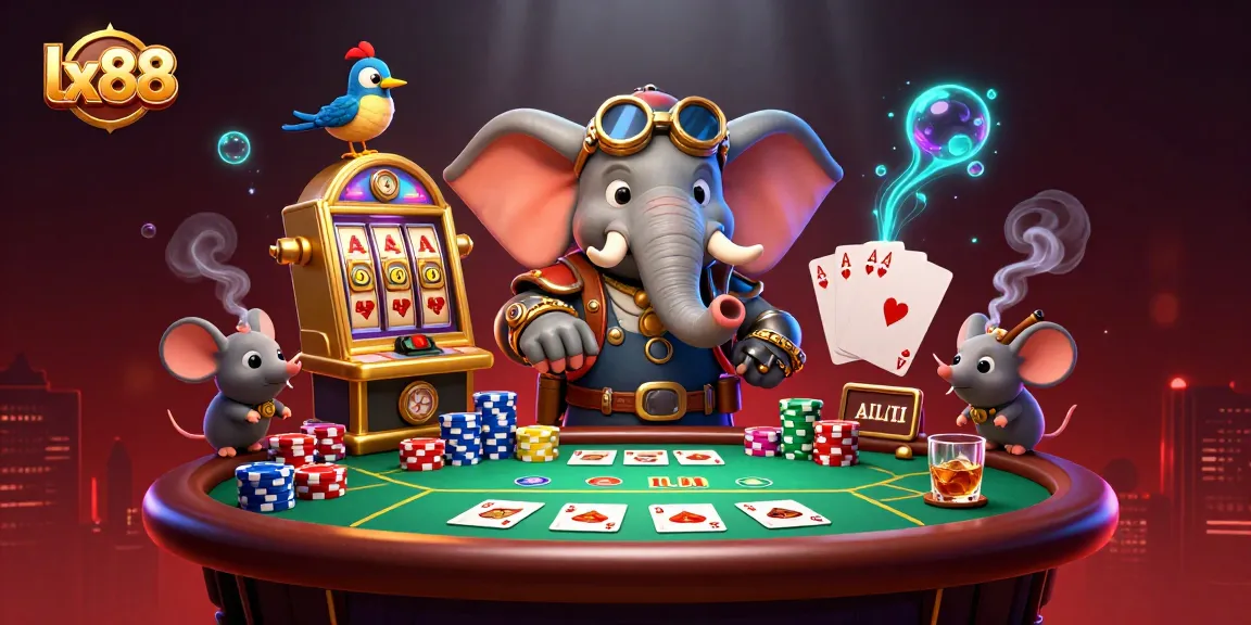 Experience the excitement of lx88 casino gaming with interactive steampunk characters and vivid elements.